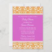 Invitations de douches pour bébés personnalisées O (Dos)