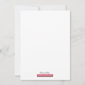 Invitations de douches pour bébés Red & Black Polk (Dos)