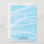 Invitations de douches pour bébés roses sous la me (Dos)