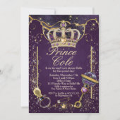 Invitations de douches pour bébés Royal Prince (Devant)