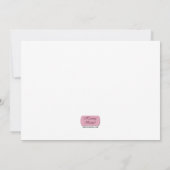 Invitations de douches pour bébés Turquoises (Dos)