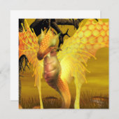 Invitations de dragons d'or (Devant / Derrière)