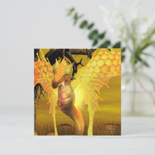 Invitations de dragons d'or (Debout devant)