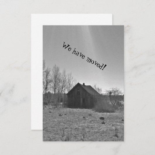 Invitations de faire-part de chauffage domestique (Devant / Derrière)