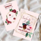 Invitations de Faire-part Fiançailles Gold Foil