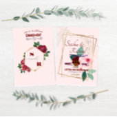 Invitations de Faire-part Fiançailles Gold Foil