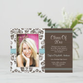 Invitations de Faire-part photos pour les diplômes (Debout devant)