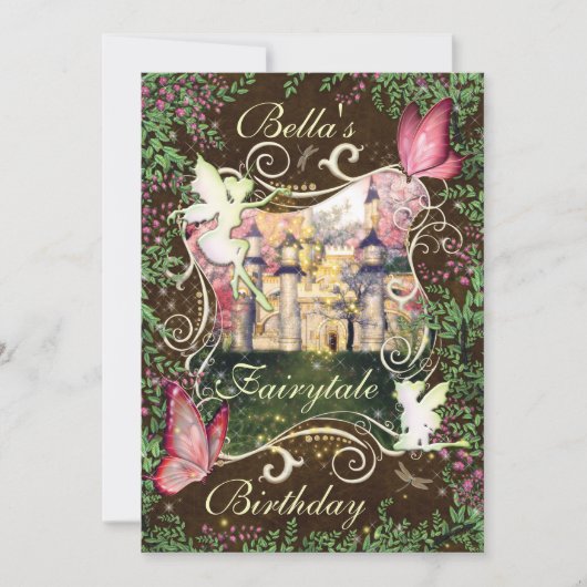 Invitations de Fairytale Forest Enchanted Party (Devant)