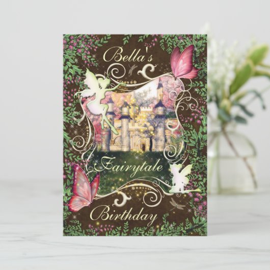 Invitations de Fairytale Forest Enchanted Party (Debout devant)