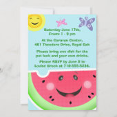 Invitations de famille de BBQ fait sur commande de (Dos)