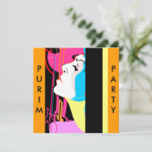 Invitations de fantaisie de mascarade de costume (Debout devant)