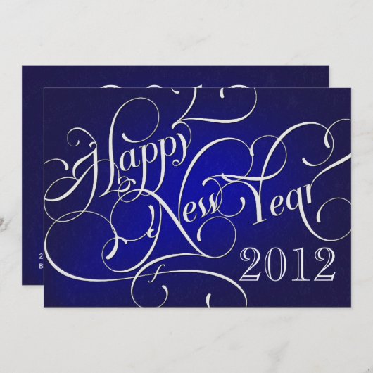 Invitations de fantaisie de partie de réveillon de (Devant / Derrière)