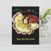 Invitations de Feliz Cinco De Mayo (Debout devant)