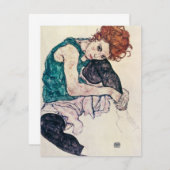Invitations de femmes assises Egon Schiele (Devant / Derrière)