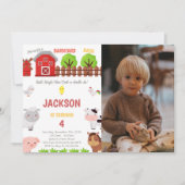 Invitations de fermes personnalisables pour les en (Devant)