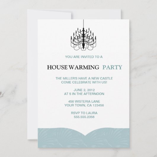 Invitations de Fern Wings et de Chandelier (Devant)