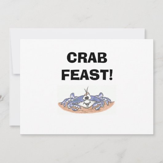 Invitations de festin de crabe (Devant)