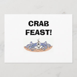 Invitations de festin de crabe