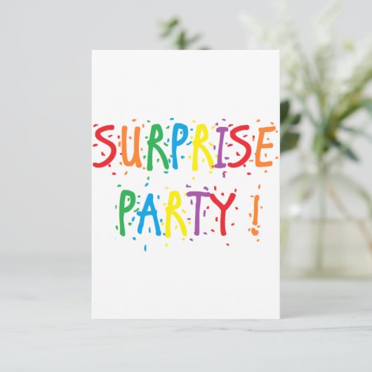 Invitations de "fête" (Debout devant)