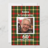 Invitations de fête à thème écossais (Devant)