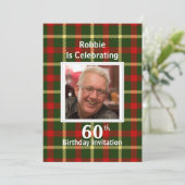 Invitations de fête à thème écossais (Debout devant)