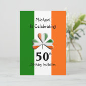 Invitations de fête à thème irlandais (Debout devant)
