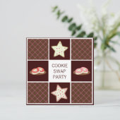 Invitations de fête annuelle de l'échange de cooki (Debout devant)