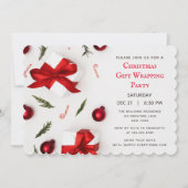 Invitations de fête cadeau de Noël moderne (Devant)