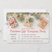Invitations de fête cadeau de Noël moderne (Devant)