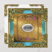 Invitations de fête d'anniversaire (Devant / Derrière)