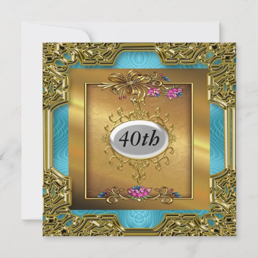 Invitations de fête d'anniversaire (Devant)