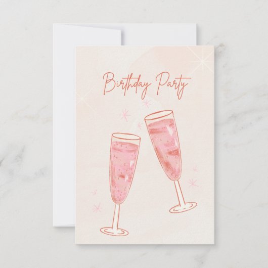 Invitations de fête d'anniversaire (Devant)