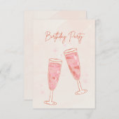 Invitations de fête d'anniversaire (Devant / Derrière)