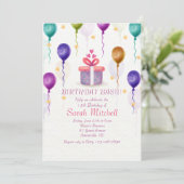 Invitations de fête d'anniversaire (Debout devant)