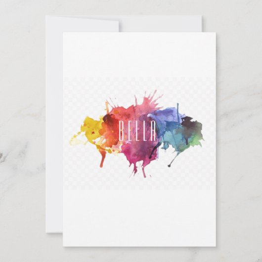 Invitations de fête d'anniversaire (Dos)