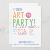 Invitations de fête d'anniversaire (Devant / Derrière)