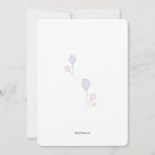 Invitations de fête d'anniversaire (Dos)