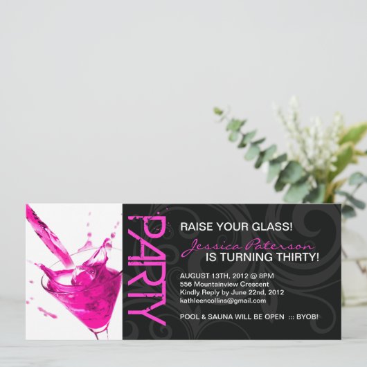 INVITATIONS DE FÊTE D'ANNIVERSAIRE (Debout devant)