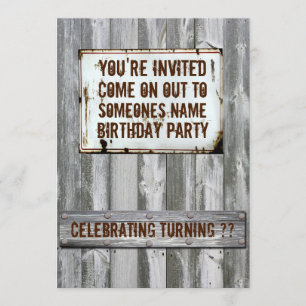 Invitations de fête d'anniversaire