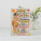 Invitations de fête d'anniversaire à Hawaiian Luau (Debout devant)