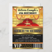 Invitations de fête d'anniversaire à Hollywood (Devant)