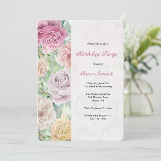 Invitations de fête d'anniversaire à la frontière  (Debout devant)