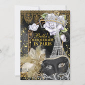 Invitations de fête d'anniversaire à Paris (Devant)