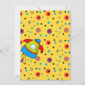 Invitations de fête d'anniversaire Alien (Dos)