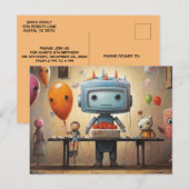 Invitations de fête d'anniversaire amusantes pour  (Devant / Derrière)