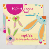 Invitations DE FÊTE D'ANNIVERSAIRE :: babny's peek (Devant / Derrière)