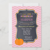 Invitations de fête d'anniversaire citrouille (Devant)