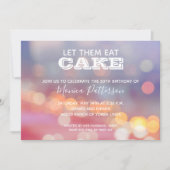 Invitations de fête d'anniversaire colorées (Devant)