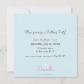Invitations DE FÊTE D'ANNIVERSAIRE :: cupcake 5SQ (Dos)
