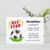 Invitations de fête d'anniversaire d'All Star du (Debout devant)